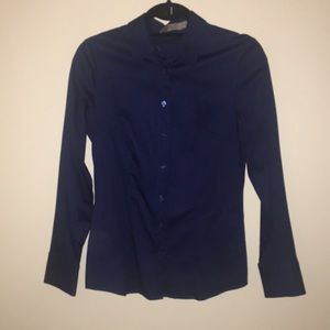 The Limited Navy Blue Oxford